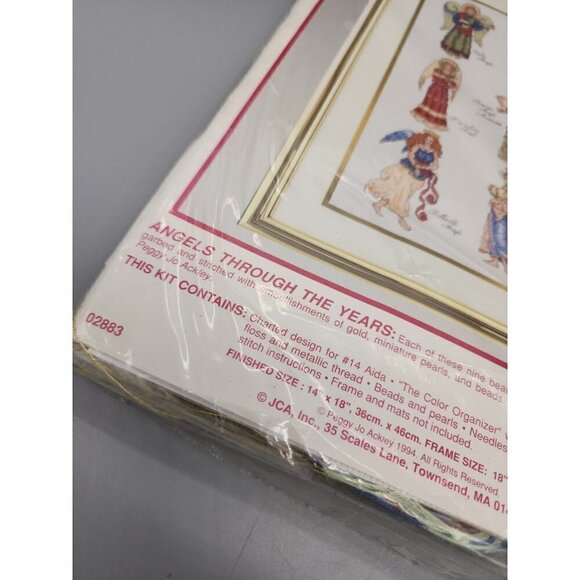 Vintage 1994 Needle Treasures ANGELS THROUGH THE YEARS Counted Cross Stitch Kit - Picture 3 of 3
